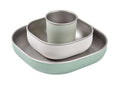 Set de Masă Oțel Inoxidabil Beaba 4 Piese Sage Green