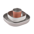 Set de Masă Oțel Inoxidabil Beaba 4 Piese Terracotta