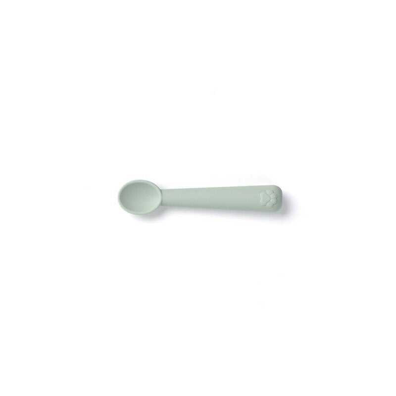 Set de masa, Jane, Din silicon, 2 piese, Cu bol si lingurita, BPA Free, Mint