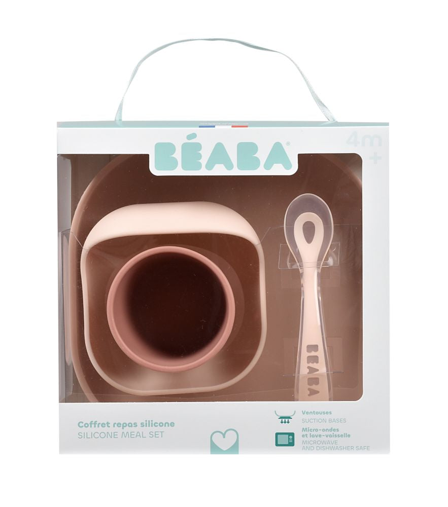 Set de Masă Silicon Beaba 4 Piese