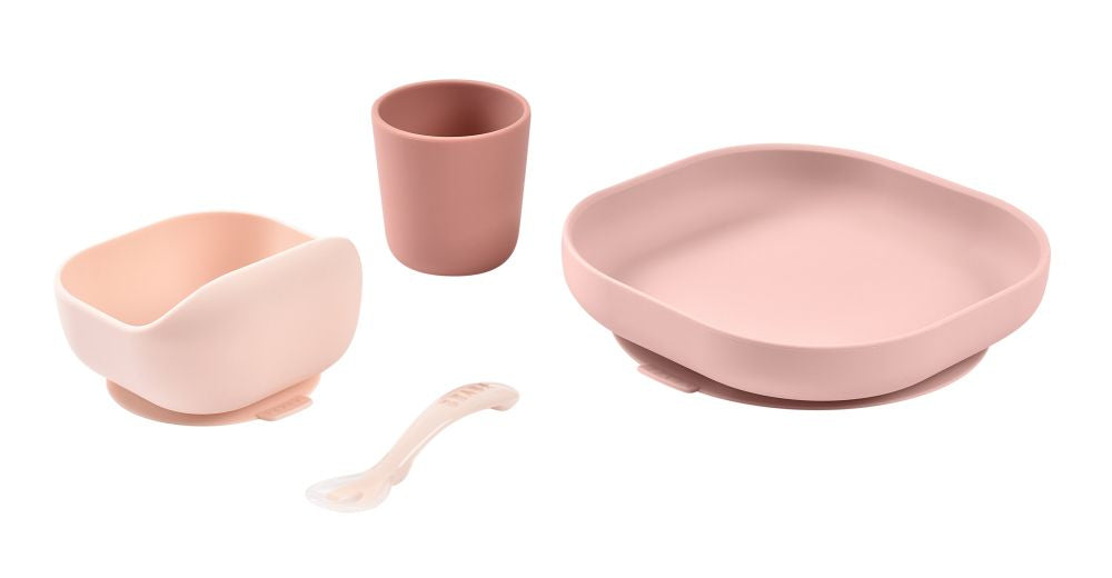 Set de Masă Silicon Beaba 4 Piese