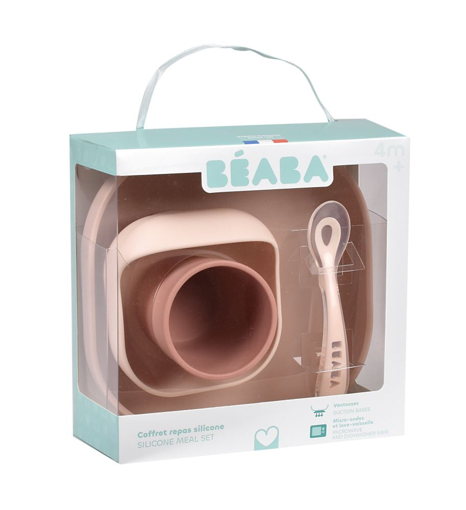 Set de Masă Silicon Beaba 4 Piese