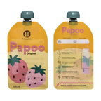 Pungi reutilizabile pentru hranire Petite&Mars Papoo Original 150 ml, multicolor