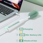 Perie electrica biberoane Momcozy 7 in 1 cu suport de uscare