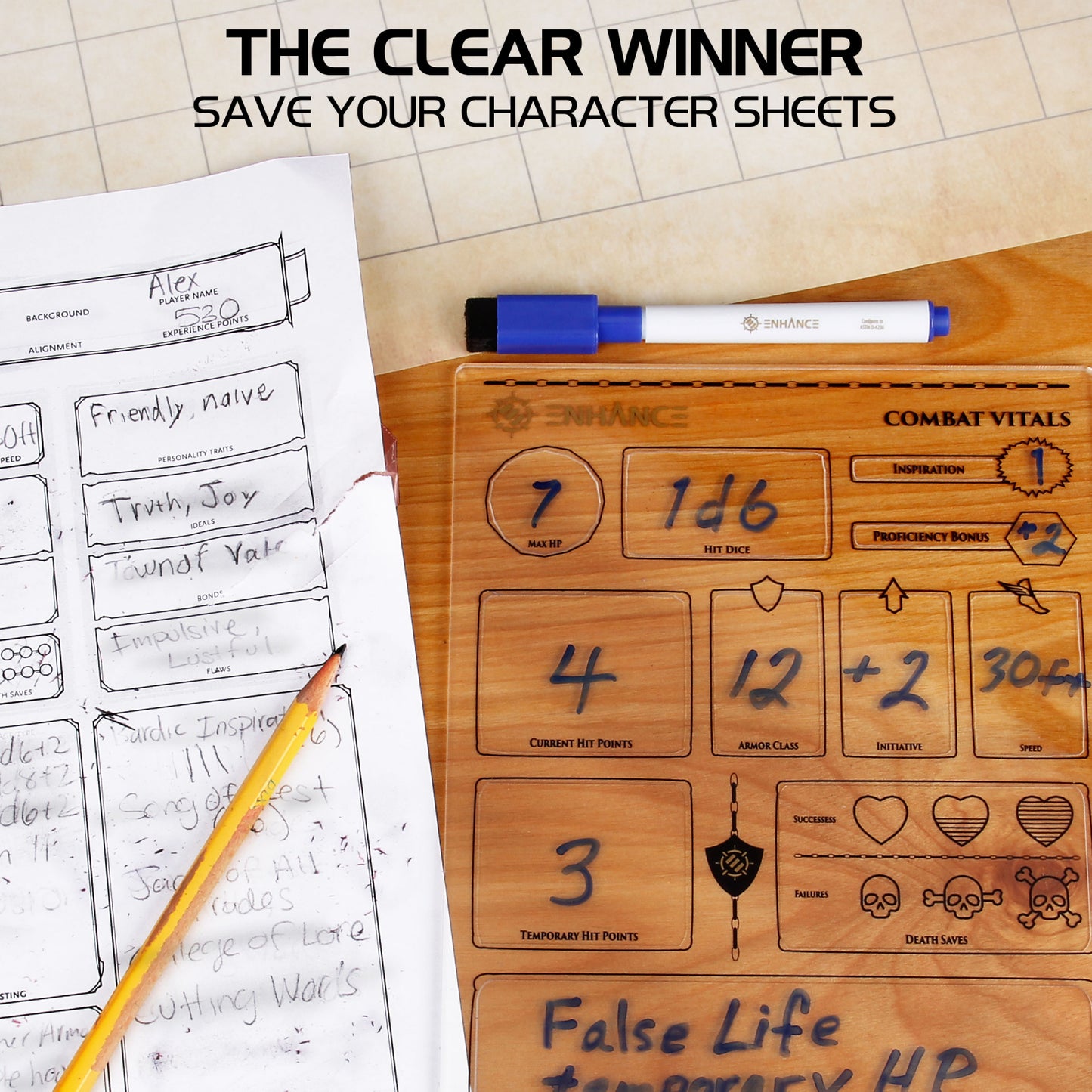 Set Fișe Reutilizabile DnD - Character Sheets Premium pentru Dungeons & Dragons