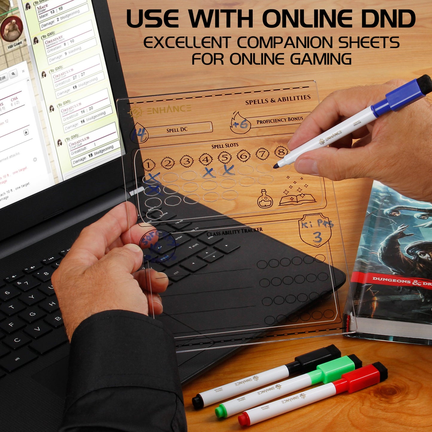 Set Fișe Reutilizabile DnD - Character Sheets Premium pentru Dungeons & Dragons