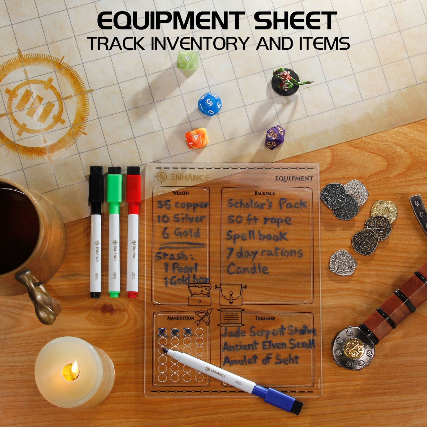 Set Fișe Reutilizabile DnD - Character Sheets Premium pentru Dungeons & Dragons