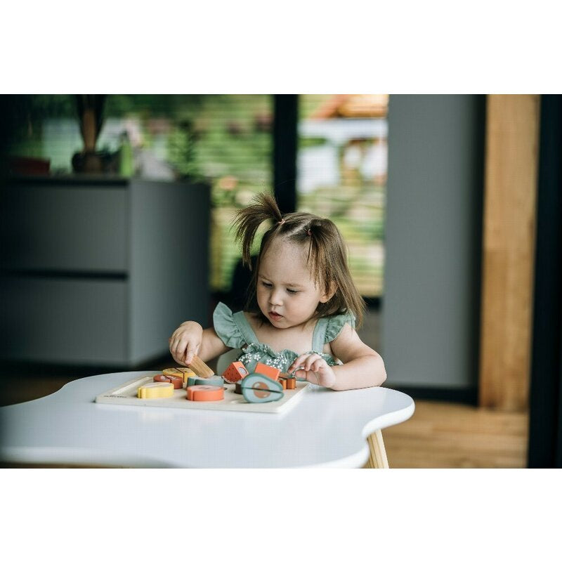 Set fructe feliate, Free2Play, Cu inchidere velcro, Din lemn, 20 piese, Multicolor