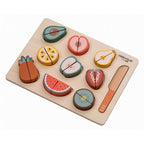Set fructe feliate din lemn Free2Play Salata de fructe 20 piese