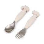 Set tacamuri Done by Deer Easy-Grip Inox Deer Friends Sand, imagine 2