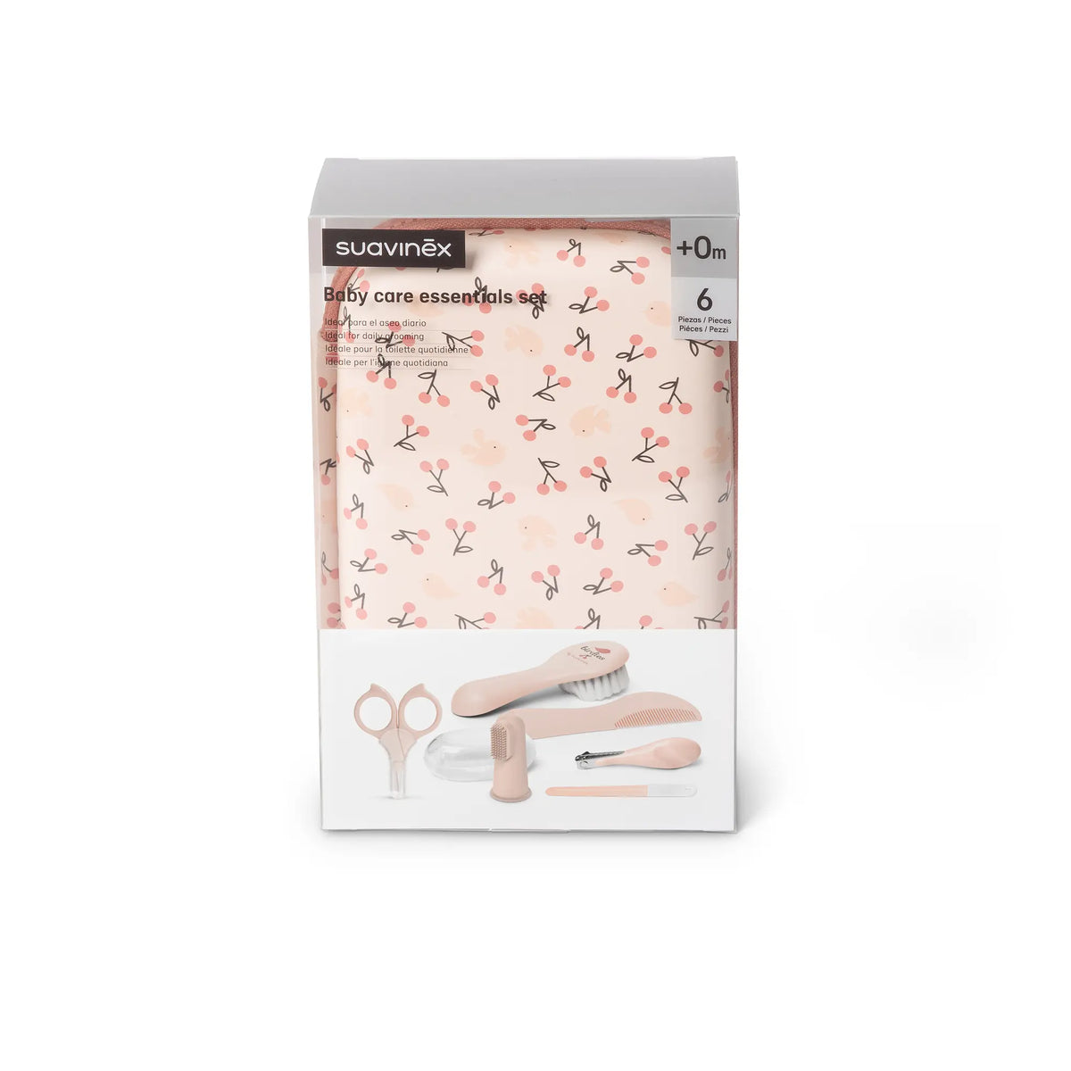 Set îngrijire bebeluși Suavinex Roz - toate accesoriile