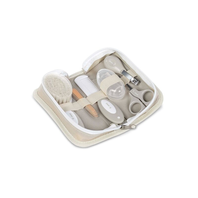 Set ingrijire, Jane, Basic, Contine forfecuta, unghiera, pile de unghii, perie de par, pieptene, degetar, periuta de dinti, Sand