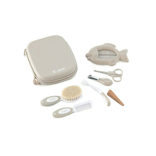 Set ingrijire, Jane, Contine forfecuta, unghiera, pile, de unghii, perie de par, pieptene, termometru baie si periuta de dinti, Sand