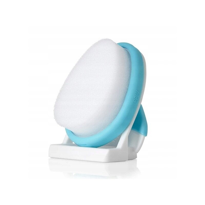 Set ingrijire scalp, Fridababy, DermaFrida, 3 in 1, Pentru dermatita seboreica la bebelusi, Include perie, burete si pieptene, Cu suport cu ventuza, De la nastere, Alb