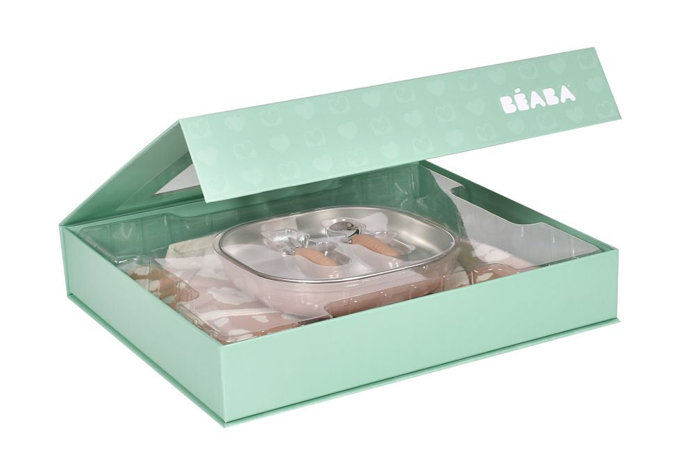 Set Masă Cadou Beaba First Meal Savanah Bloom