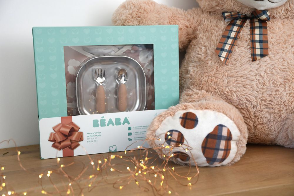 Set Masă Cadou Beaba First Meal Savanah Bloom
