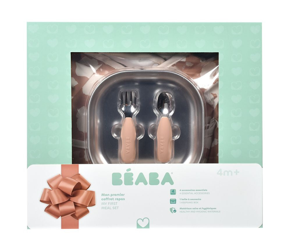 Set Masă Cadou Beaba First Meal Savanah Bloom