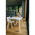 Set masă și două scaune FreeON Bear, alb – fotografia 6 a produsului
