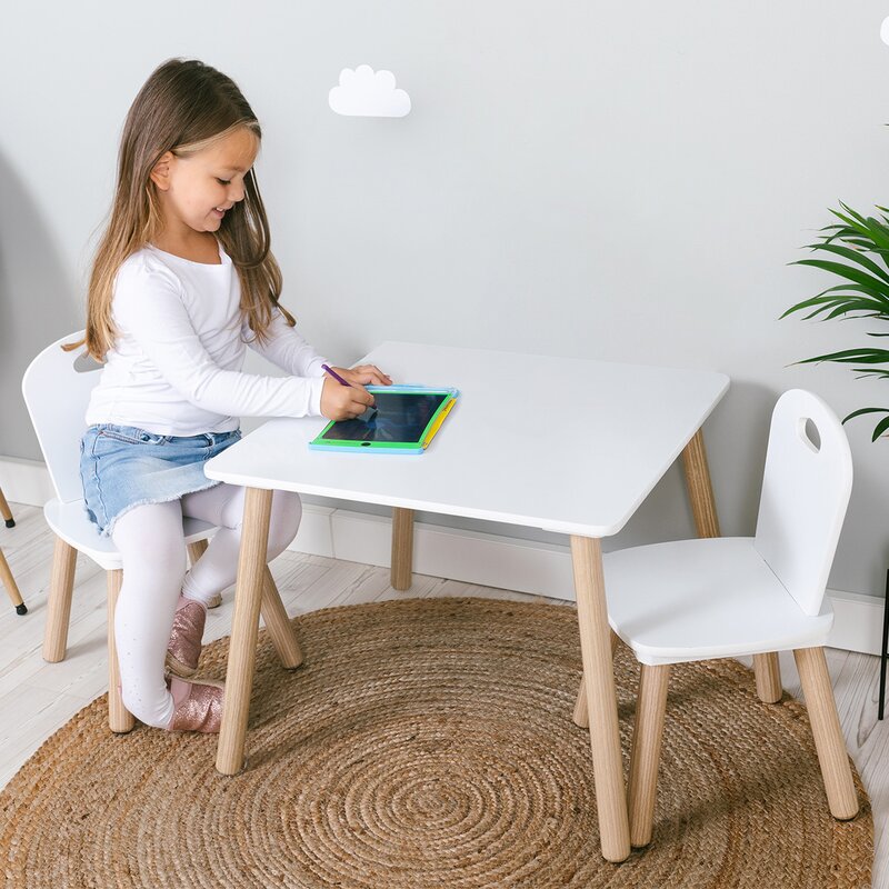 Set masă și două scaune FreeON Athena, alb – fotografia 14 a produsului