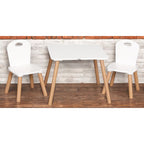 Set masă și două scaune FreeON Athena, alb – fotografia 21 a produsului