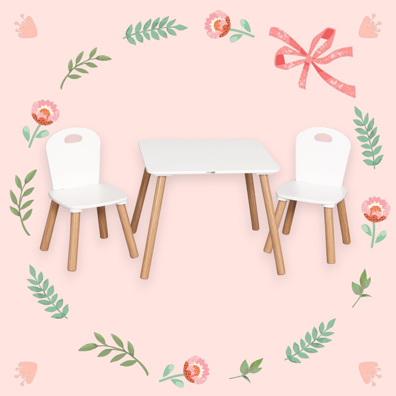 Set masă și două scaune FreeON Athena, alb – fotografia 12 a produsului