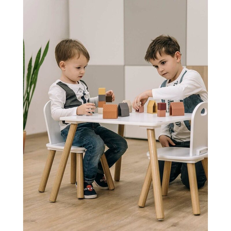 Set masă și două scaune FreeON Athena, alb – fotografia 18 a produsului
