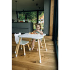 Set masă și două scaune FreeON Bear, alb – fotografia 15 a produsului