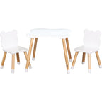 Set masă și două scaune FreeON Bear, alb – fotografia 11 a produsului