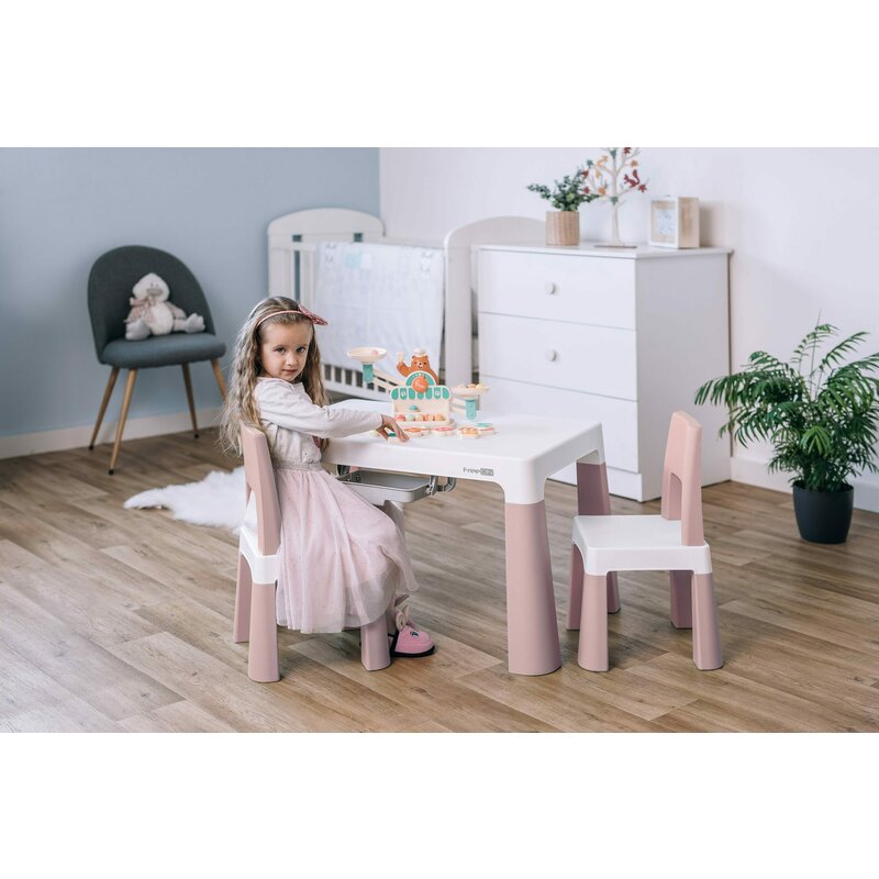 Set masă și două scaune FreeON Neo, roz – fotografia 8 a produsului