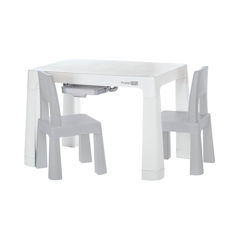 Set masă și două scaune FreeON Neo, gri – fotografia 6 a produsului