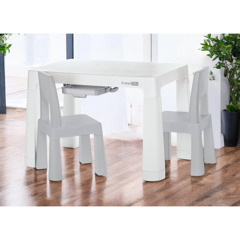 Set masă și două scaune FreeON Neo, gri – fotografia 8 a produsului