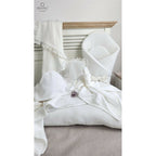 Set paturica si perna MimiNu Cream, 60x70 + 30x35 cm