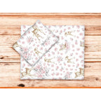 Detaliu al modelului MimiNu Sweet Deer Pink pentru cărucior
