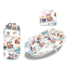 Set pentru landou MimiNu Zoo in Train, 3 piese