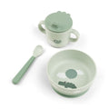 Set prima masa cu ventuza Done by Deer Foodie Happy Clouds Green, imagine 1