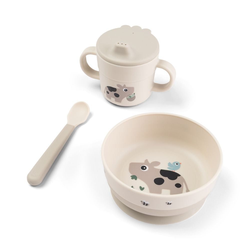Set prima masa cu ventuza Done by Deer Foodie Tiny Farm Sand
