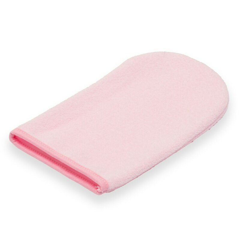 Set prosop cu gluga si manusa baie, New Baby, Dimensiune 80 x 80 cm, Basic, Pink