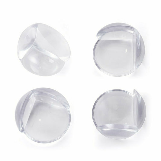 Set protectIi, Feedo, Pentru colturi ascutite, Usor de instalat, 3.6 x 3.6 x 2.7 cm, 4 bucati, Transparent