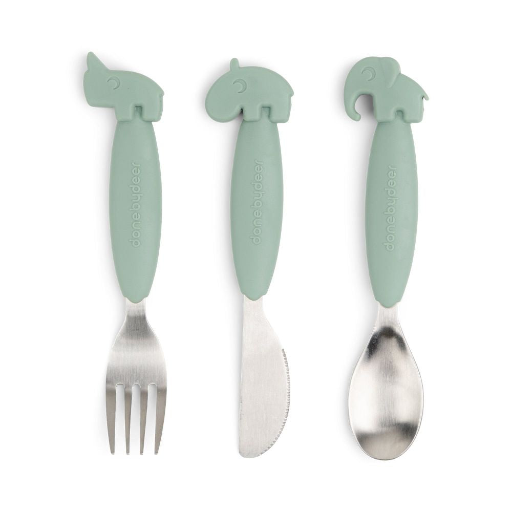 Set tacamuri Done by Deer Easy-grip Deer Friends Green