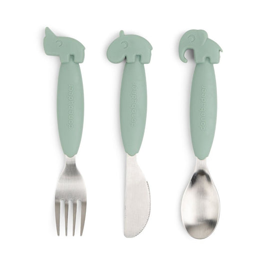 Set tacamuri Done by Deer Easy-grip Deer Friends Green