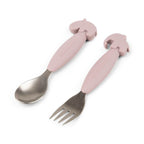 Set tacamuri Done by Deer Easy-Grip Inox Deer Friends Powder, imagine 2