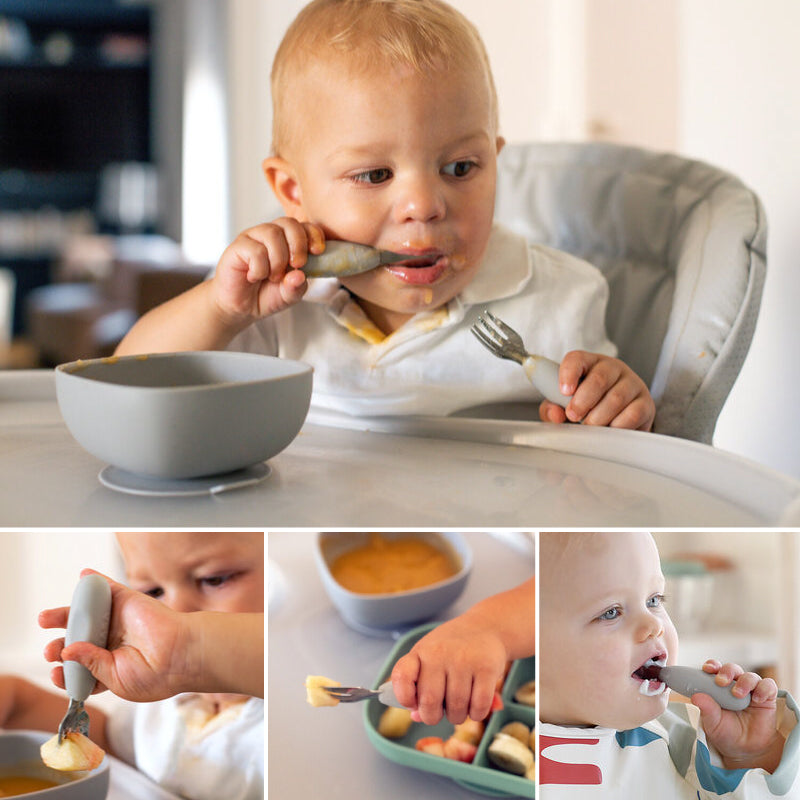 Set tacamuri inox Beaba Velvet Grey