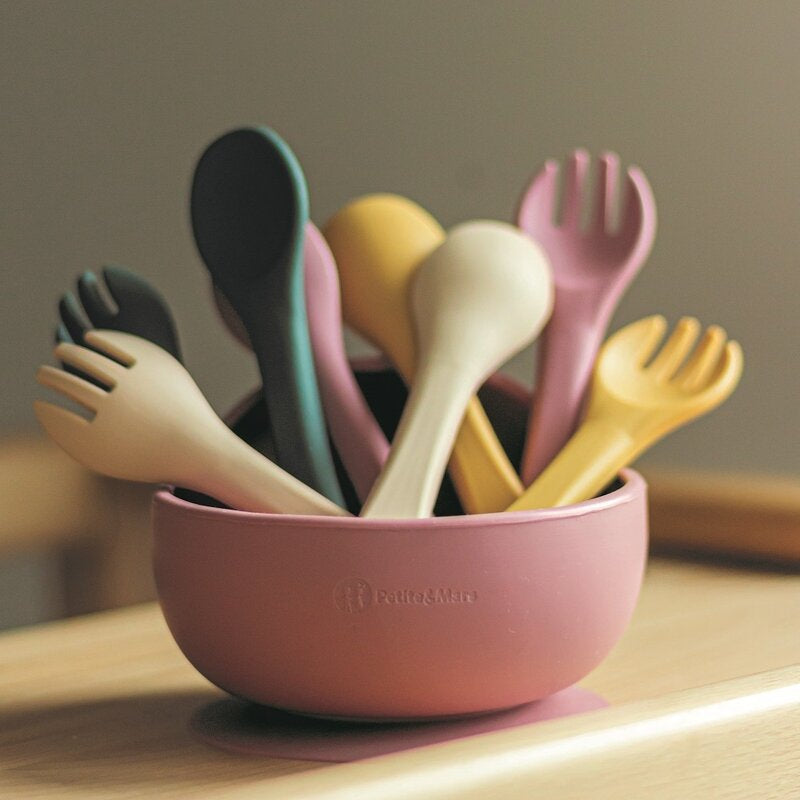 Set tacamuri, Petite&Mars, Take&Match, Din silicon, Fara BPA 6 luni+, Roz