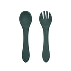 Set tacamuri din silicon Petite&Mars Take&Match 6 luni+ Verde închis, imagine 2