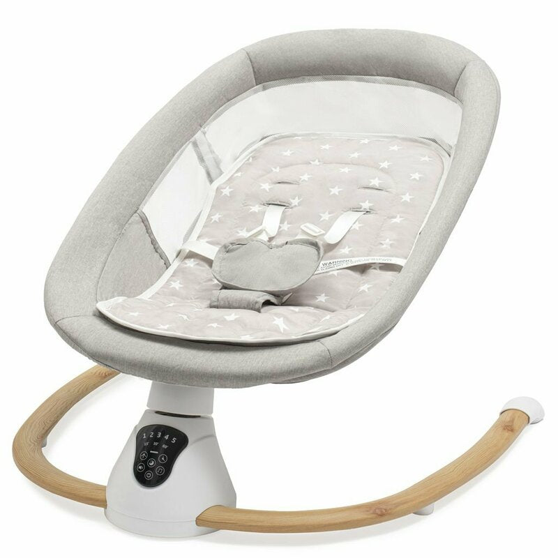 Leagan electric New Baby Smart, Gri – șezutul fără copertină