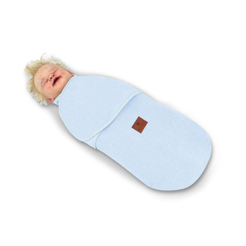 Sistem de infasare, MimiNu, Pentru bebe, 0 - 3 luni, Din tesatura thermofrotte, Blue
