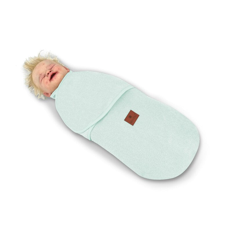 Sistem de infasare, MimiNu, Pentru bebe, 0 - 3 luni, Din tesatura thermofrotte, Cold Mint