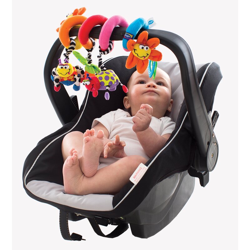 Spirala cu jucarii Playgro Amazing Garden Twirly Whirly pentru carucior si patut 33 cm