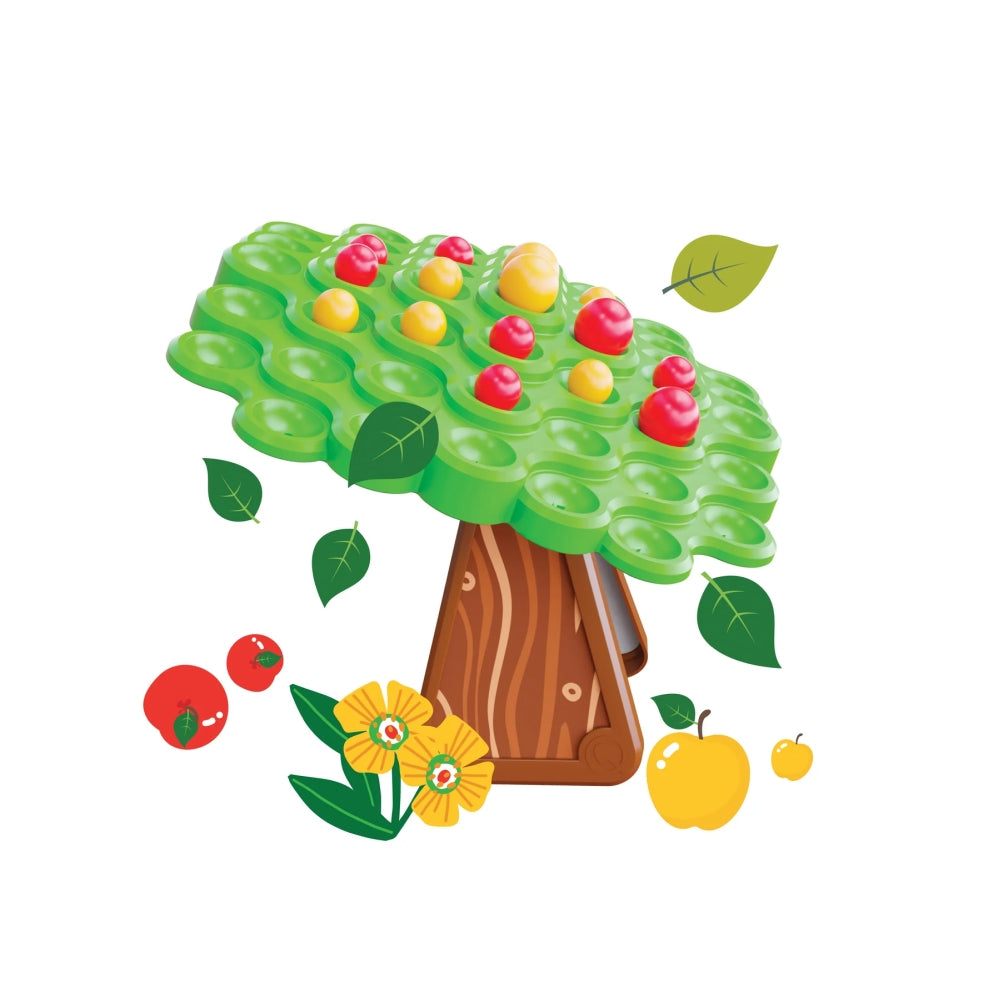 Joc echilibru Quercetti Stay Apple – copac cu mere roșii și galbene