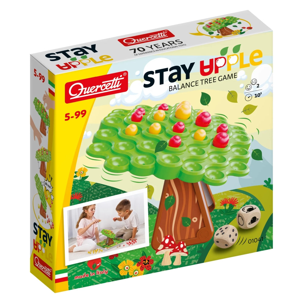 Joc echilibru Quercetti Stay Apple – cutia jocului Stay Apple